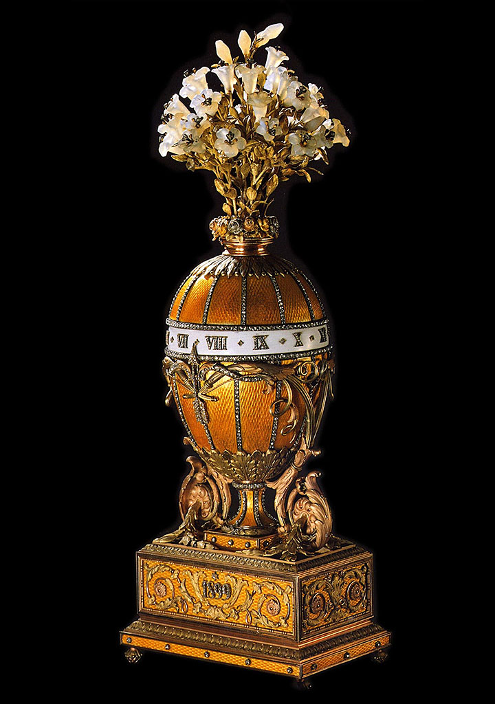 ファベルジェの卵 百合の花束時計 1899 - CRAFTS DESIGN