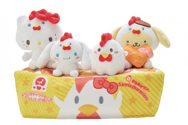サンリオ×からあげクンのコラボ“当りくじ”発売！ 全長約30cmの