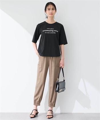 サテンジョガーパンツ A/C DESIGN BY ALPHA CUBIC｜クロスプラス公式
