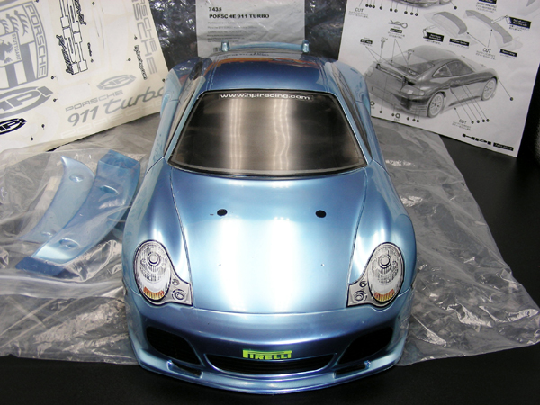 HPI 1/10 7435 PORSCHE 911 TURBO Painted & Trimmed 200mm Body Set