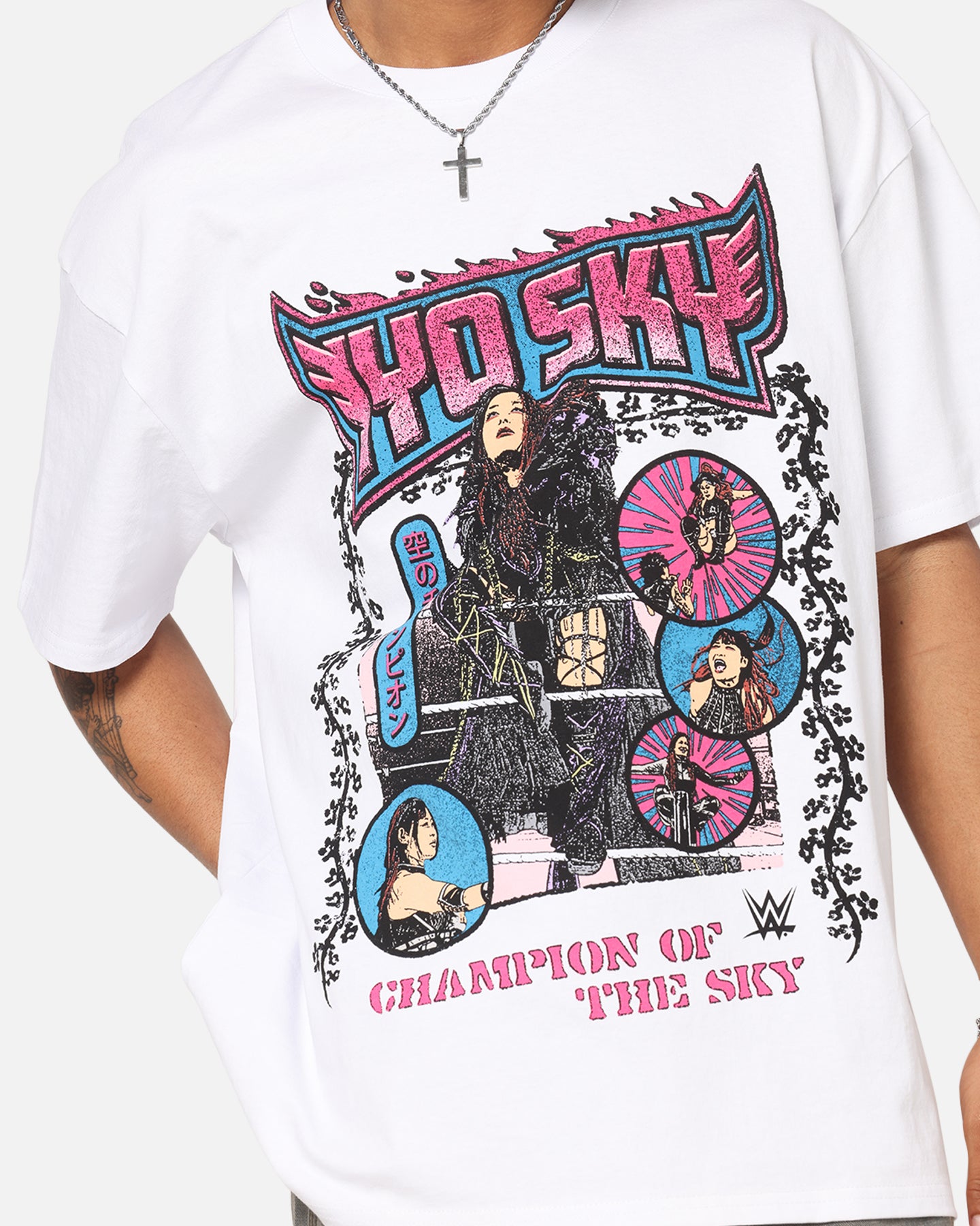 Culture Kings X WWE Iyo Sky Heavy T-Shirt White | Culture Kings US