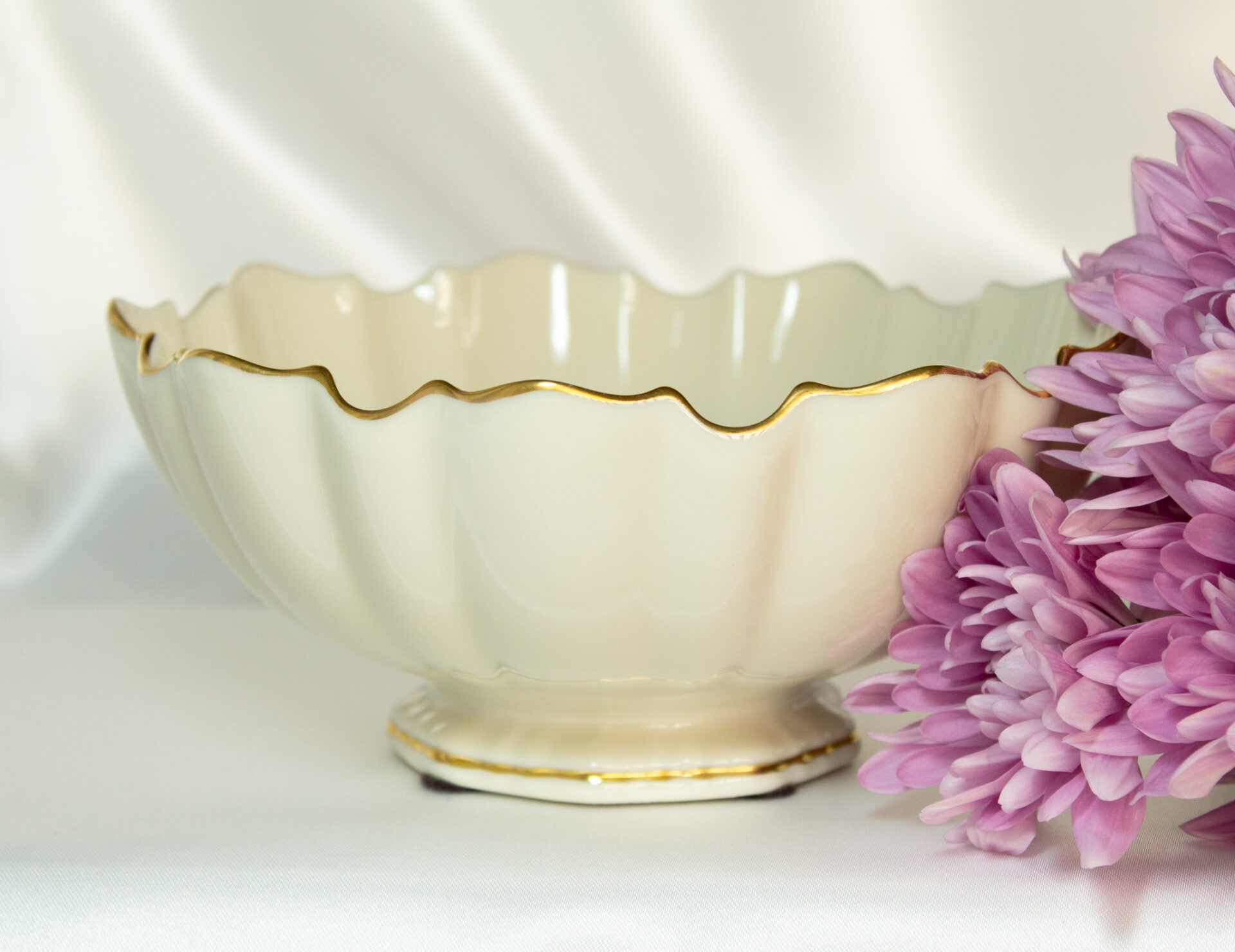 Lenox Symphony Sculptured Bowl 24K Gold Accent - Cynthia's Attic