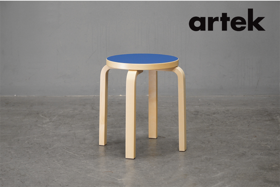 artek スツール E60 オリーヴ 4本脚 リノリウム アルテック Artek
