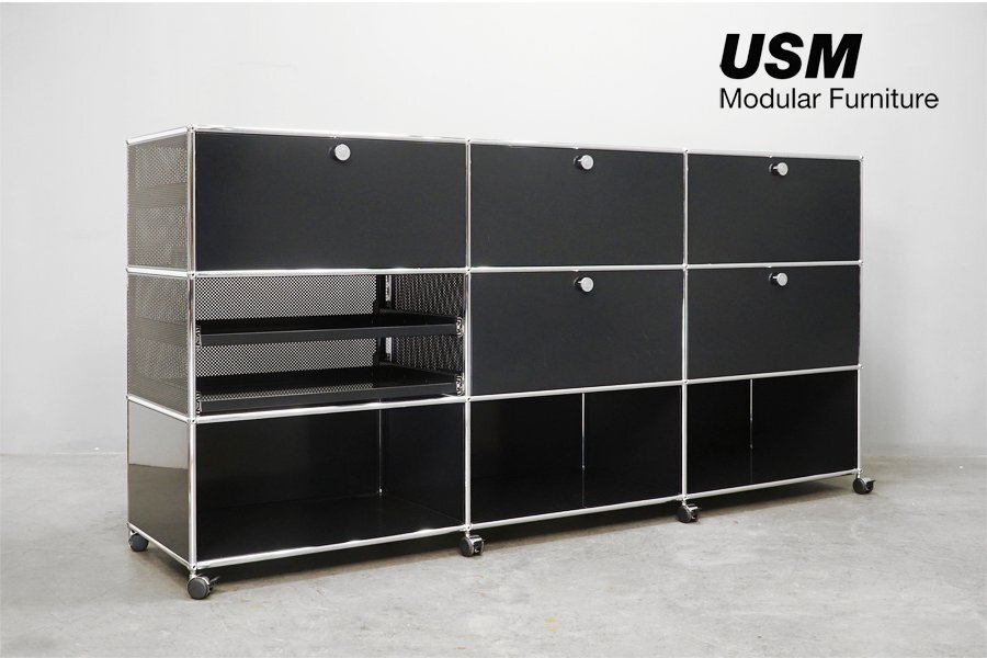 USM Haller system (ハラー) 3段 3列 キャビネット サイドボード