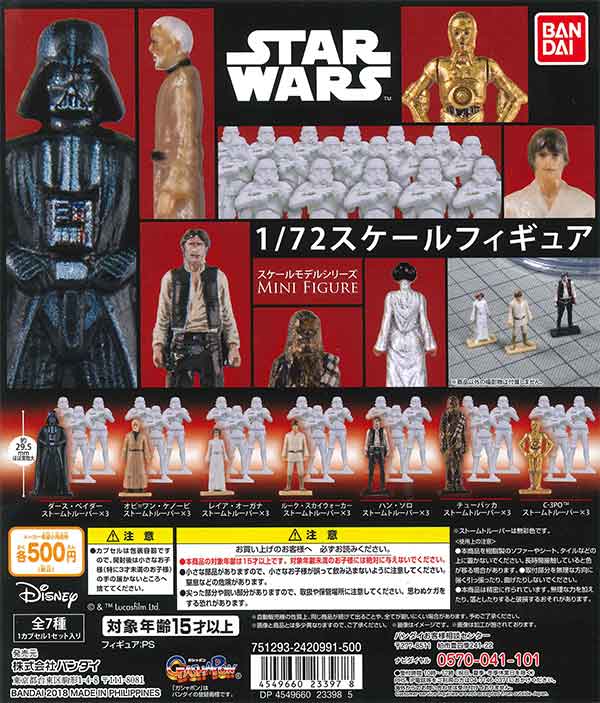 STAR WARS 1/72スケールモデルシリーズ Mini Figure（20個入り