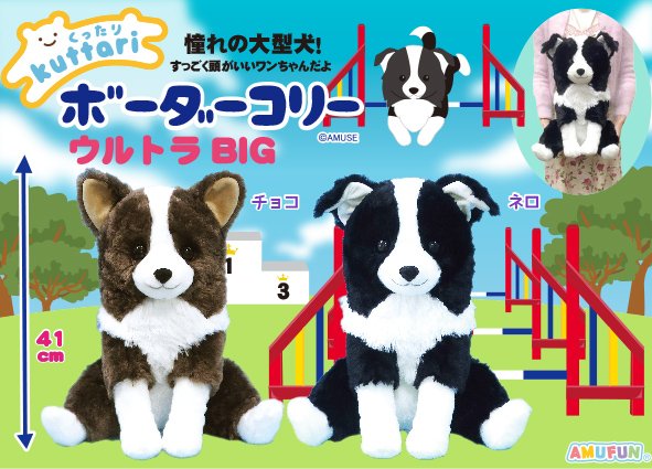 ≪4月の新商品≫くったりボーダーコリー☆アミューズプライズ-NEW ITEM