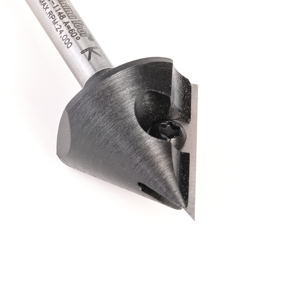 RC-1148 Insert V-Groove 60 Deg x 59/64 x 1/4 Inch Shank CNC Router