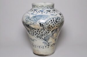 李朝 龍文染付大壷 | やましょう