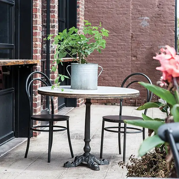French Country Round Bistro Table | Antique Farmhouse