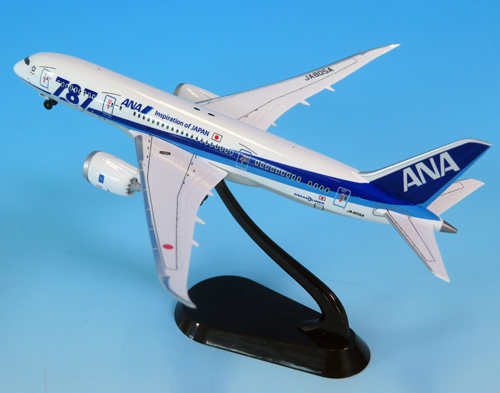 NH40115 1:400 BOEING 787-8 JA805A 787ロゴ ABS樹脂完成品（ギアつき