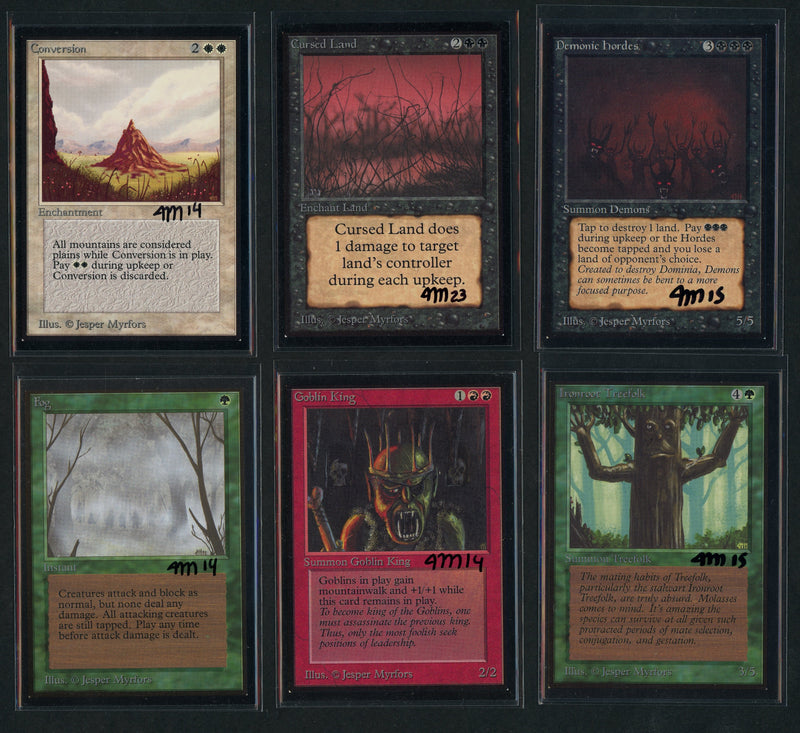 Jesper Myrfors Complete Set - Painted - Artist Proof Beta Edition
