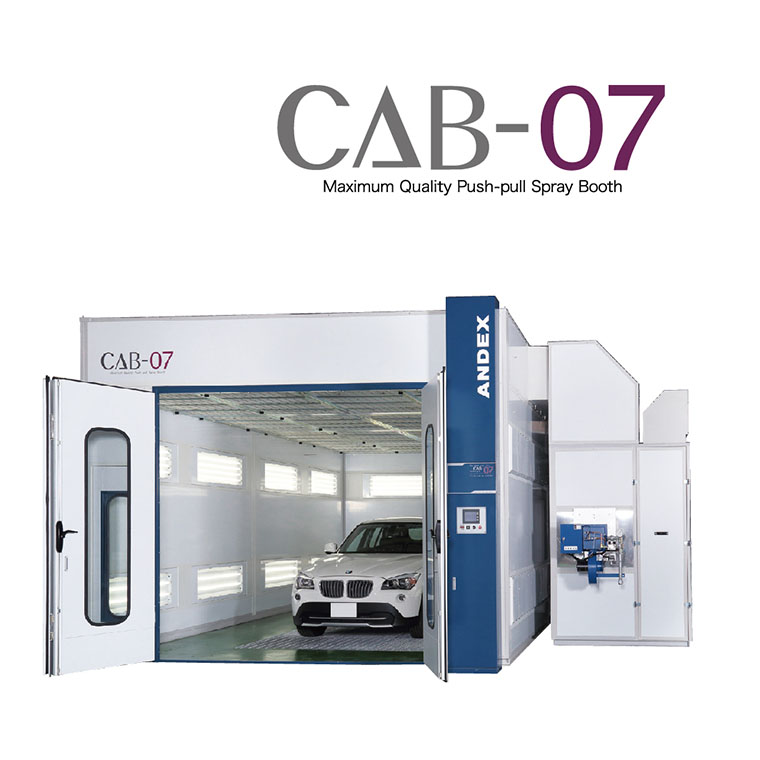 自動車補修用 塗装ブース CAB-07｜国産・自由設計 | アンデックス株式会社