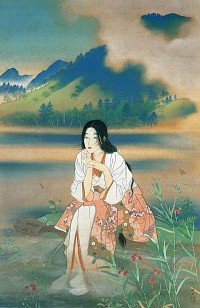 松岡映丘「伊香保の沼」の買取・査定は美術のプロにお任せ下さい