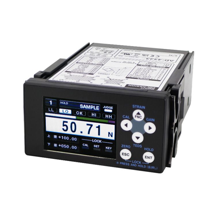 ひずみゲージ式センサー用インジケータ AD-4533 / AD-4533C | 計量