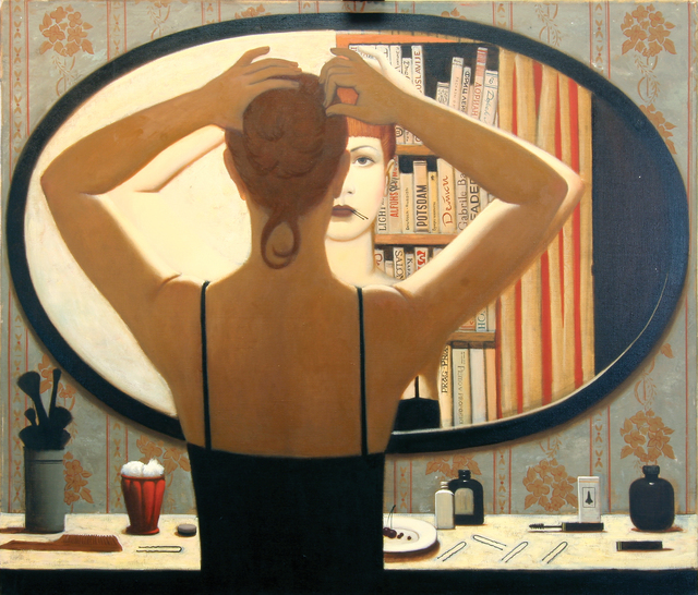 The Mirror Oil Painting By Stanislav Ilin | absolutearts.com