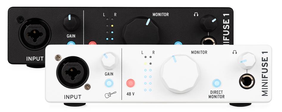 Arturia MiniFuse 1 WH Portable 1 In 2 Out Audio Interface - White