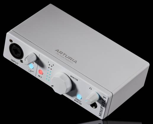 Arturia MiniFuse 1 WH Portable 1 In 2 Out Audio Interface - White