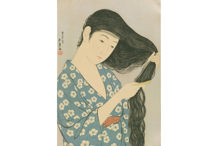 新版画へのオマージュ！麗しの浴衣美人が木版画に 日本画家・宮﨑優