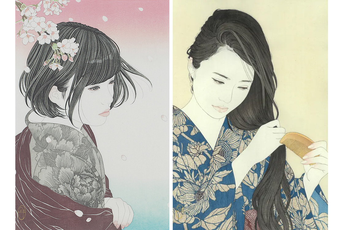 鰭崎英朋オマージュの新作美人画 日本画家・宮﨑優さんインタビュー