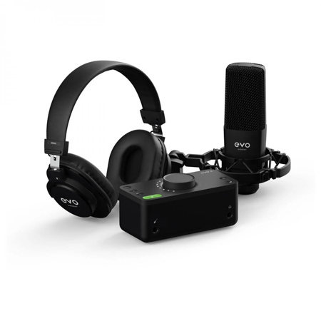 Audient EVO Start Recording Bundle with EVO 4 Audio Interface, Mic