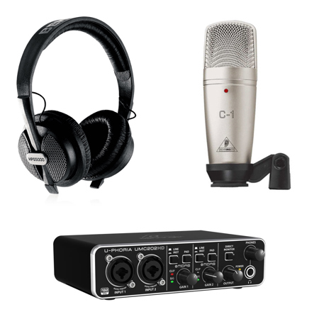 Behringer U-Phoria Studio Pro Complete Recording Bundle with