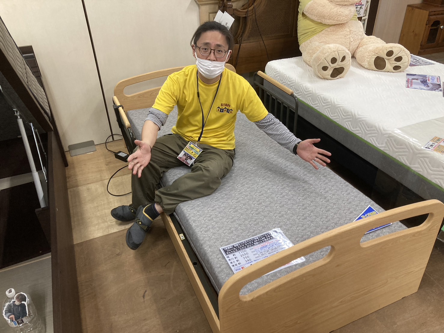 ニトリ 電動シングルベッドと電動ベッド用マットレスを買取させて頂き
