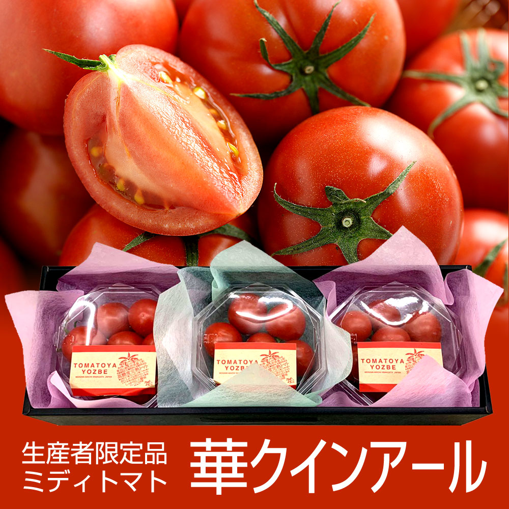 生産者限定 ミディトマト 華クインアール 約660g パック詰め 化粧