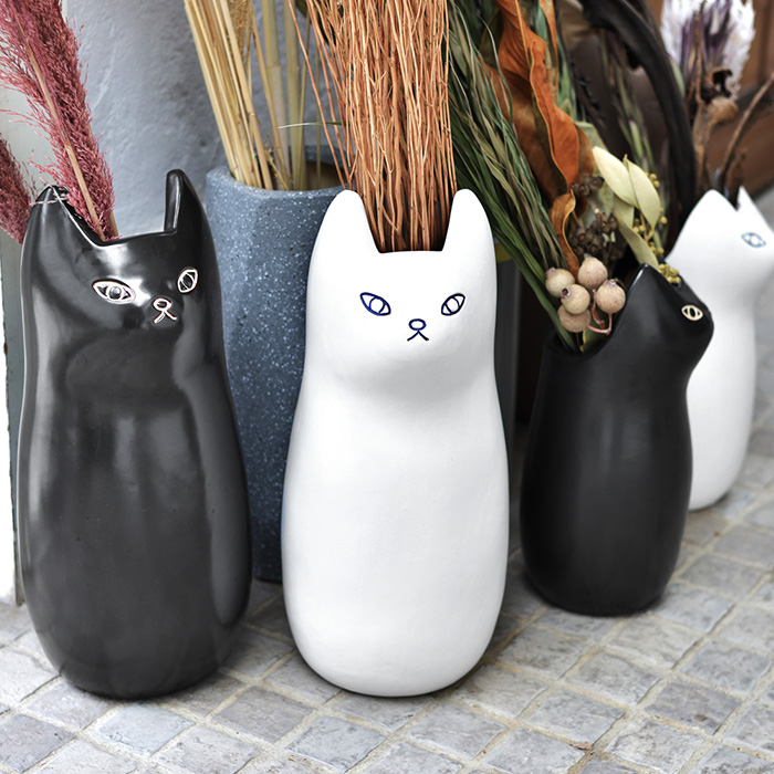 信楽焼傘立て ねこレリーフ 高さ44cm 信楽焼傘立て ねこレリーフ 高