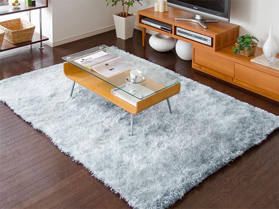 ラメ入りシャギーラグ(フランセル) 140×200cm | 家具・インテリア通販