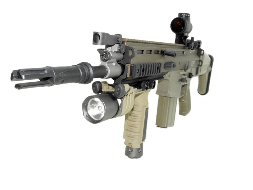 東京マルイ] SCAR-H FDE 次世代電動ガン ダットサイト&グリップライト