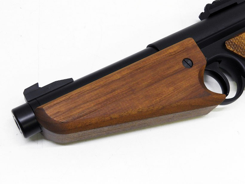 KJ WORKS] スタームルガー MK-1 SILENT EVO 木製チェッカーグリップVer