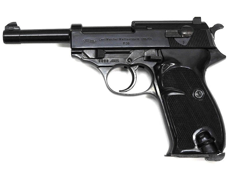 WA] ワルサーP38 コマーシャルモデル 固定ガスガン ブラック (中古)の