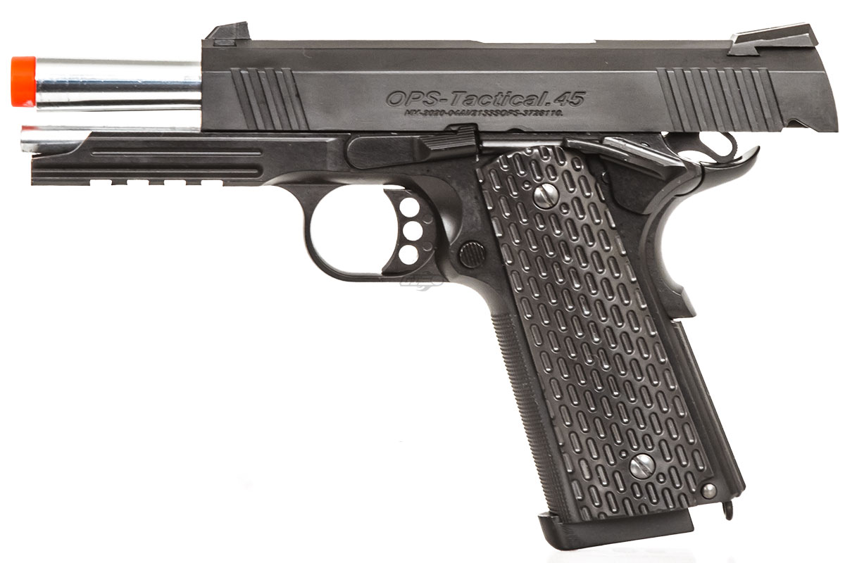 JG OPS Tactical .45 Gas / CO2 Blowback Airsoft Pistol