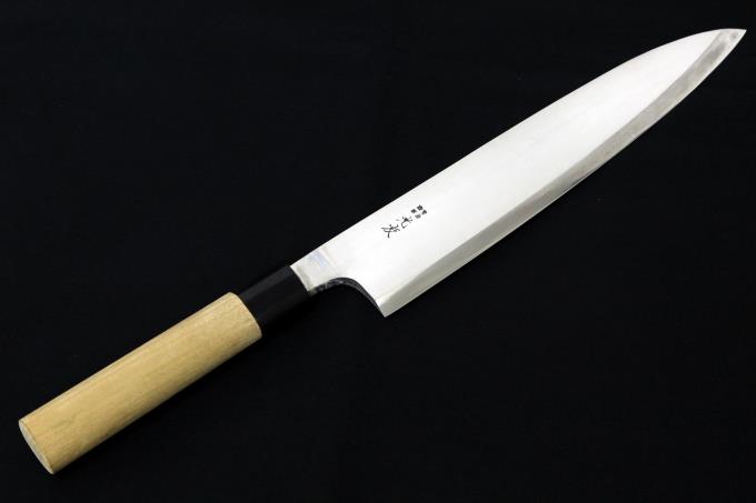 高橋刃物製作所 柳出刃包丁 九寸 (実寸：刃渡り265mm) 特鋼光 合金鋼