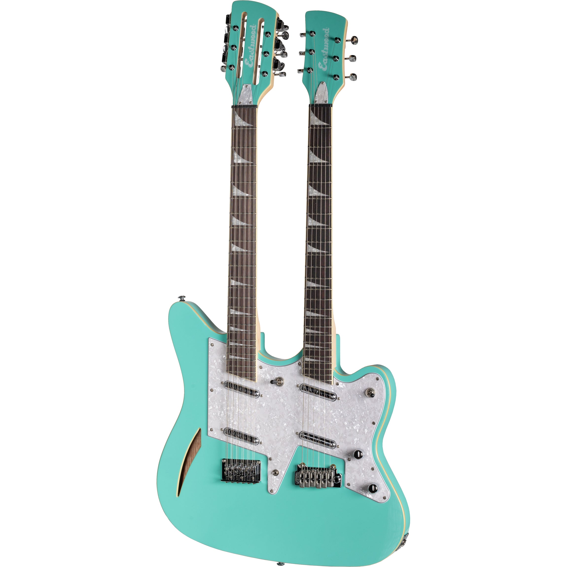 Eastwood Guitars Surfcaster 12/6 Double Neck Electric Guitar
