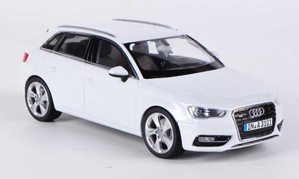 Diecast model cars Audi A3 1/43 Schuco Sportback white 2012