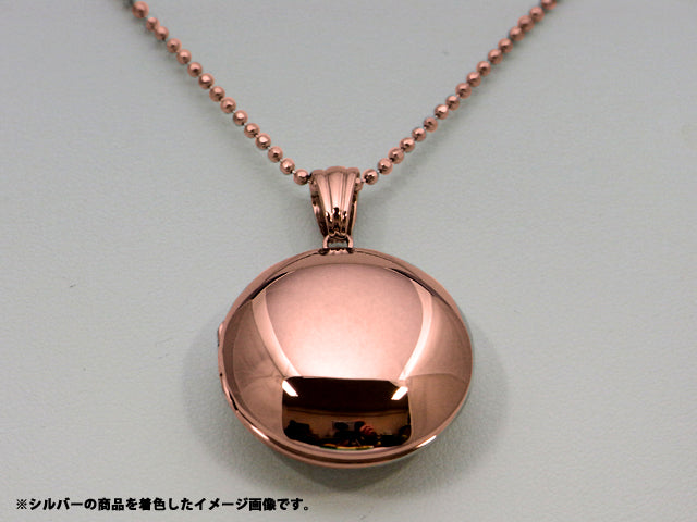ロケットペンダント ペンダント トップ 18金イエローゴールド 丸型