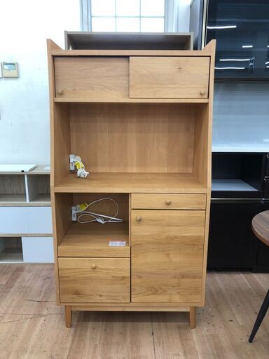福岡市東区で買取】レンジボード 食器棚 キッチン収納 幅86cm しょっ