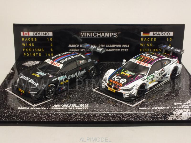 MINICHAMPS 412020723 BMW M3-M4 DTM Champions 2012-2014 2-cars Set