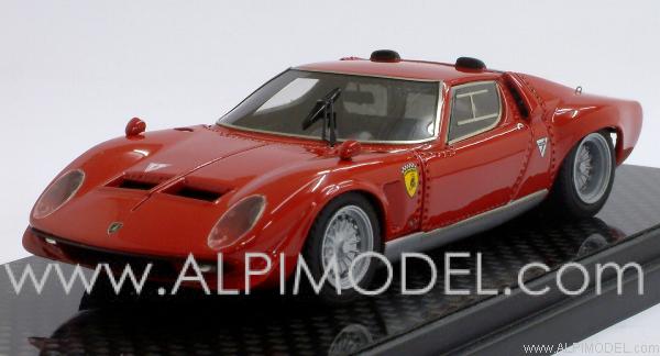 mr-collection Lamborghini Miura Jota 1970 (Red) hi-tech - with