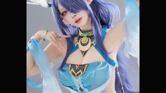 薔薇の妖精が現実に！ ねね、『崩壊3rd』エリシアのコスプレで