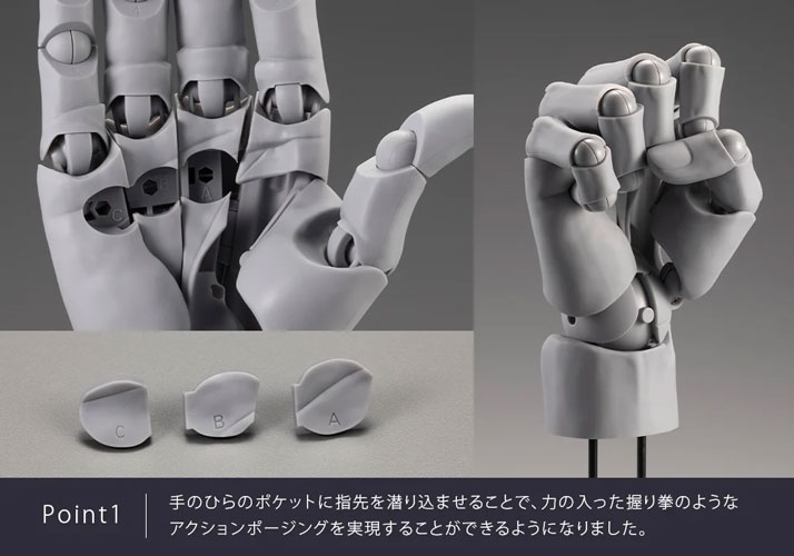 コトブキヤ］ARTIST SUPPORT ITEM ハンドモデル MEN'S/R | マルニ額縁