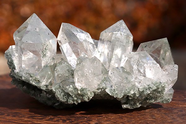 インド・マニハール産水晶クラスター（ファントムタイプ）-060水晶