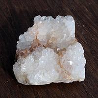 インド産アナンダライト（天然レインボークォーツ）クラスター-033水晶