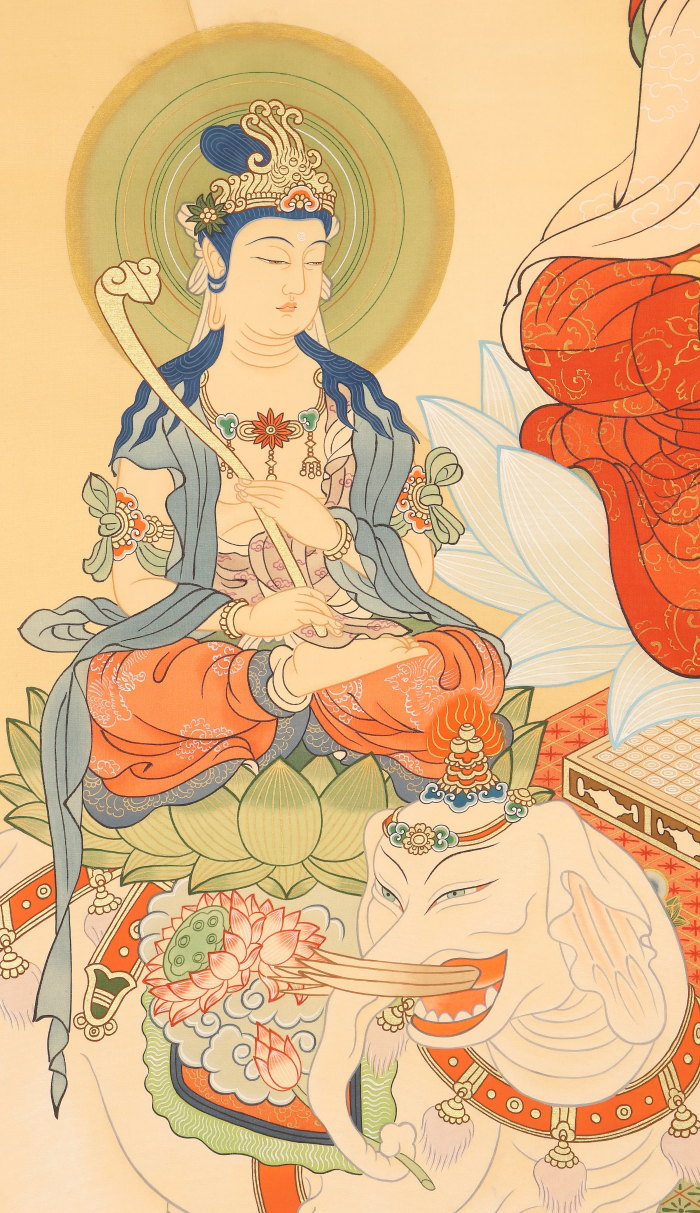 葛飾北斎:原作「白梅図」：E-093j[工芸掛け軸]古美術谷口 ☆【葛飾北斎筆】