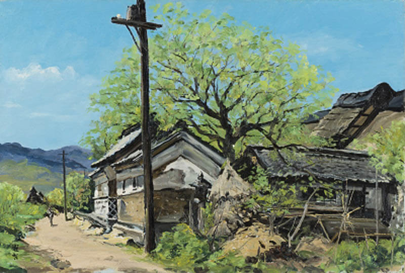空模様と民家 向井潤吉の民家日和 | 世田谷美術館分館 向井潤吉
