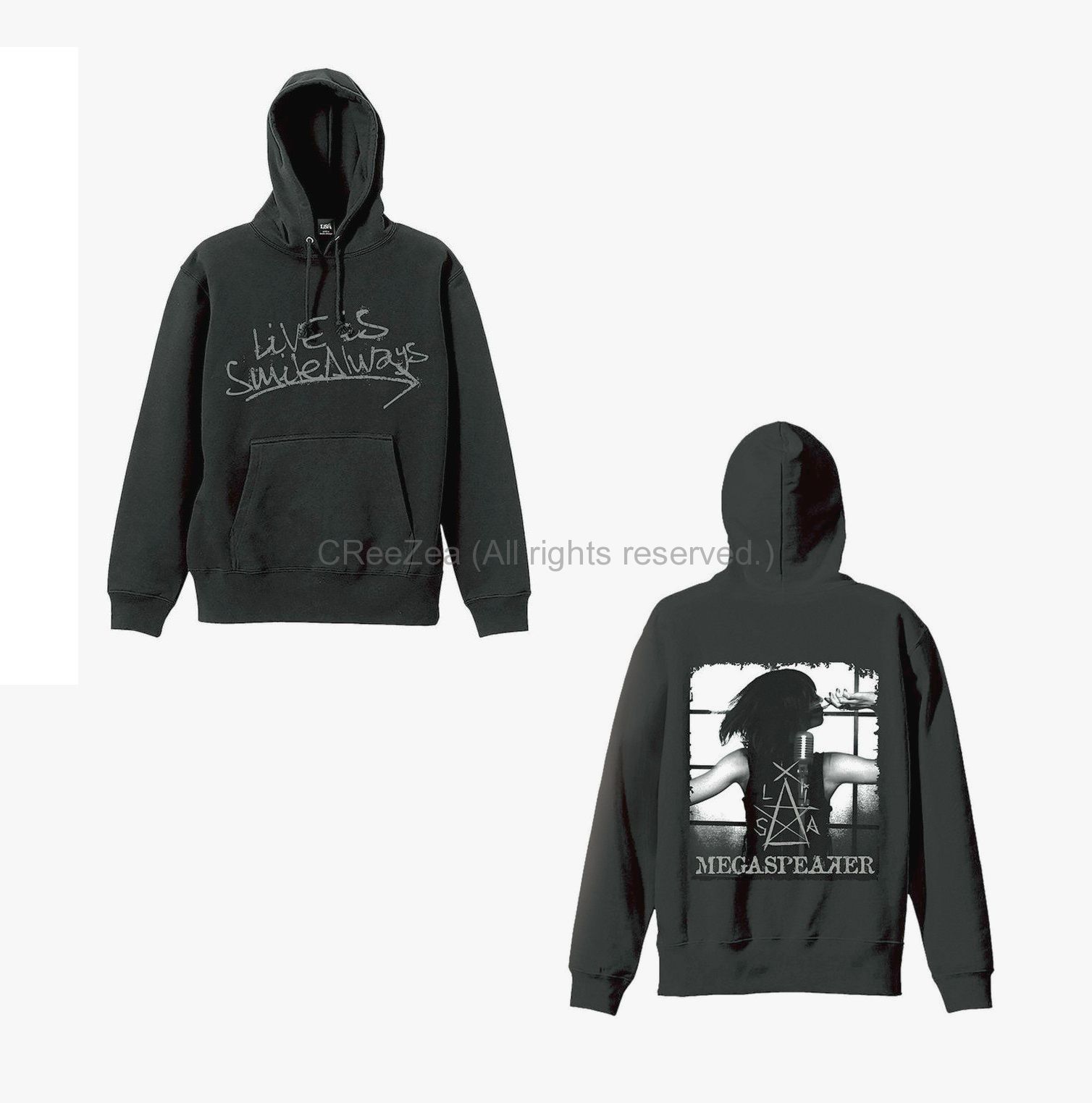 LiSA ANOTHER GREAT DAY HOODiE 北米限定パーカー LiSA×Candy Stripper