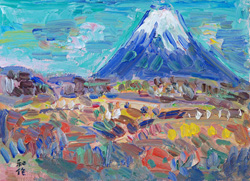 小林和作 「富士山の秋」 油彩4号｜【Arts Ship】のむら画廊