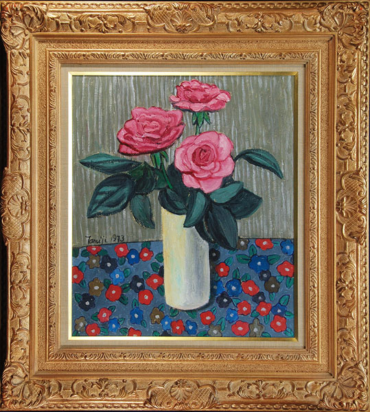 北川民次 「薔薇」 油彩10号｜【Arts Ship】のむら画廊