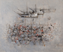須田寿 「石」 油彩30号｜【Arts Ship】のむら画廊